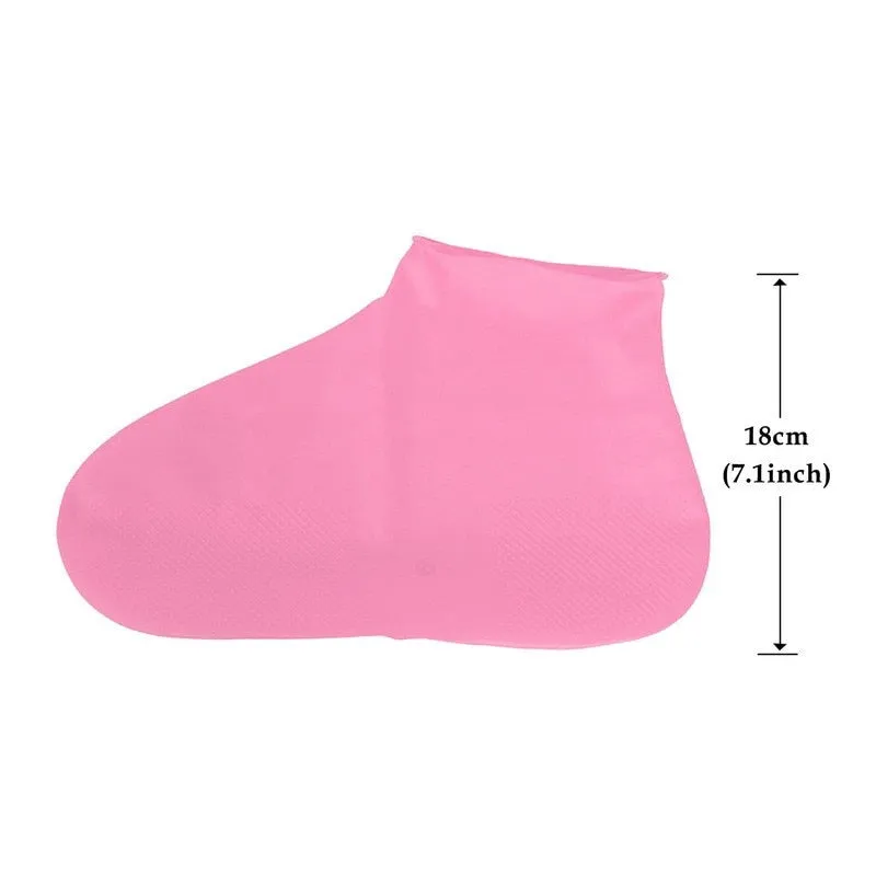 Rain Boots Waterproof Shoe Cover Silicone Unisex Shoes Protectors Waterproof Non-Slip Shoe Covers Reusable Outdoor Rainy Boots