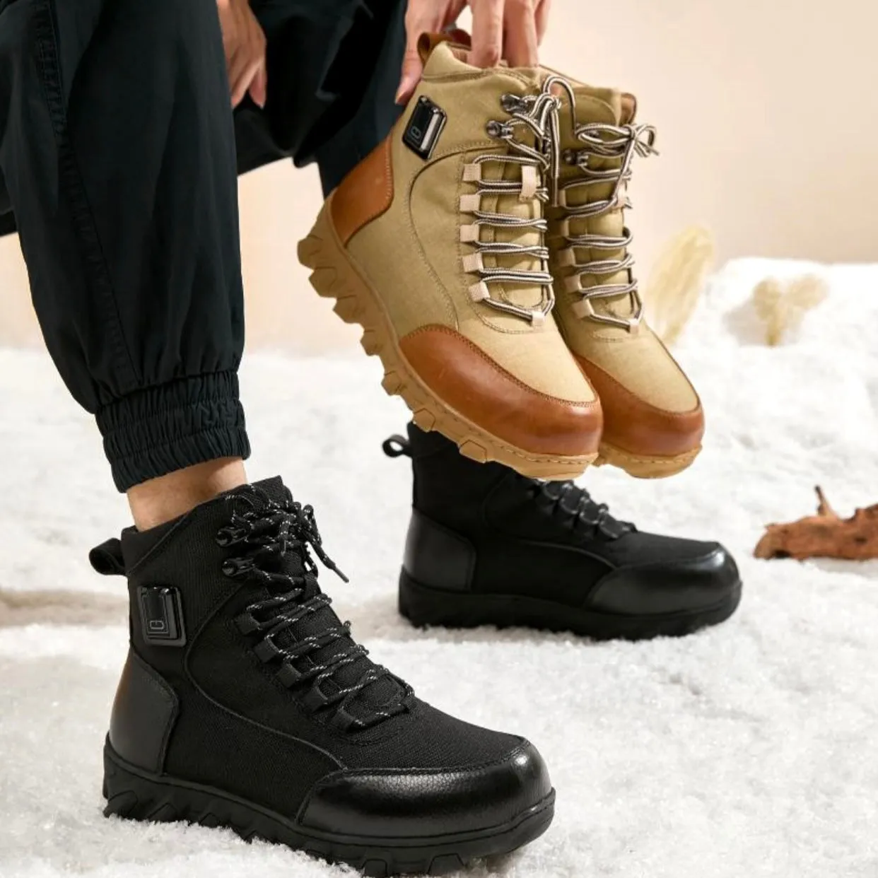 Rechargeable Heated Ice Fishing Boots Winter Shoes Electric Warming Boots For Winter