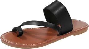 Sandals Women Flat Sandals Women's Flip Flop Sandal Leather Sandals for Women Flat Beach Sandals