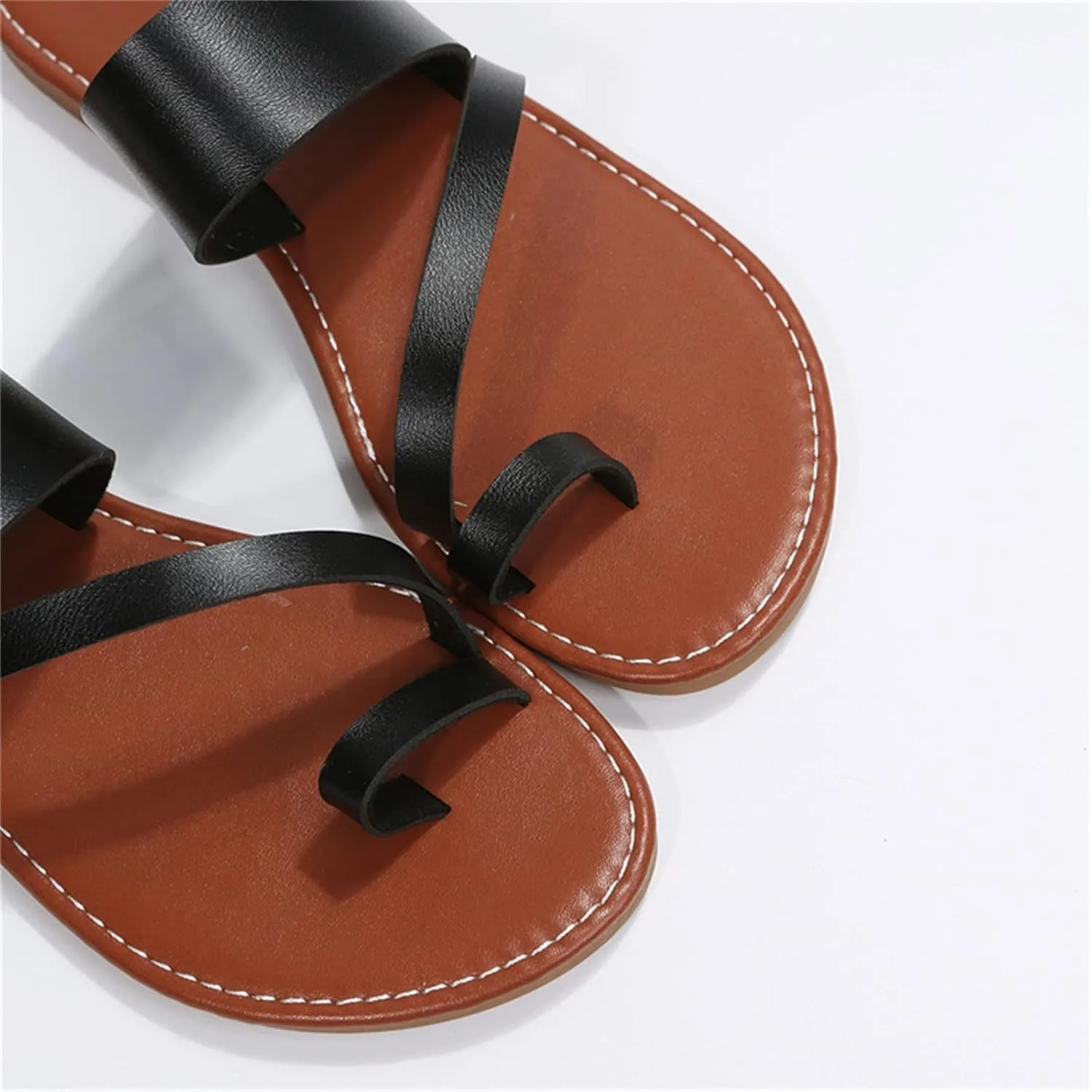Sandals Women Flat Sandals Women's Flip Flop Sandal Leather Sandals for Women Flat Beach Sandals
