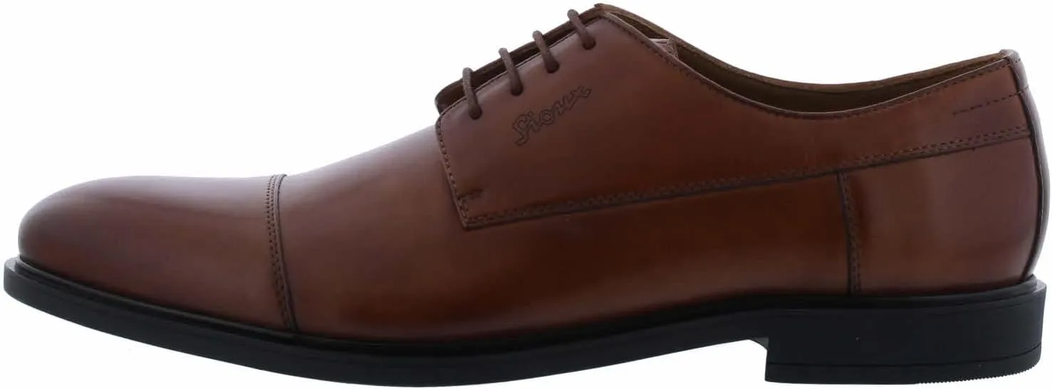 Sioux Men's Derby Loafer, Cognac, 7