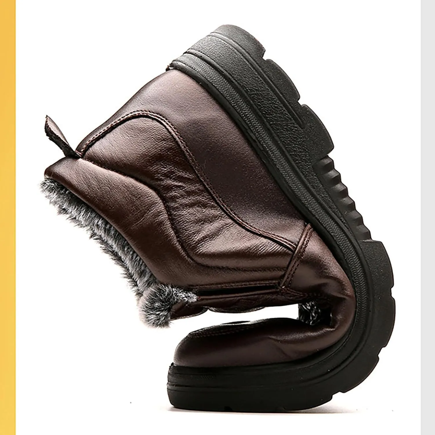 Snow Boots for Women Winter Waterproof Warm Plush Lined Booties Slip On Comfortable Wide Width Outdoor Ankle Boot
