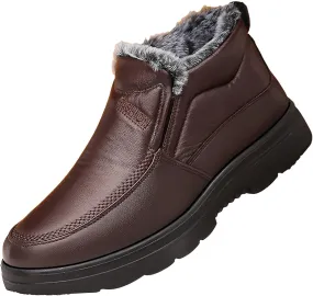 Snow Boots for Women Winter Waterproof Warm Plush Lined Booties Slip On Comfortable Wide Width Outdoor Ankle Boot