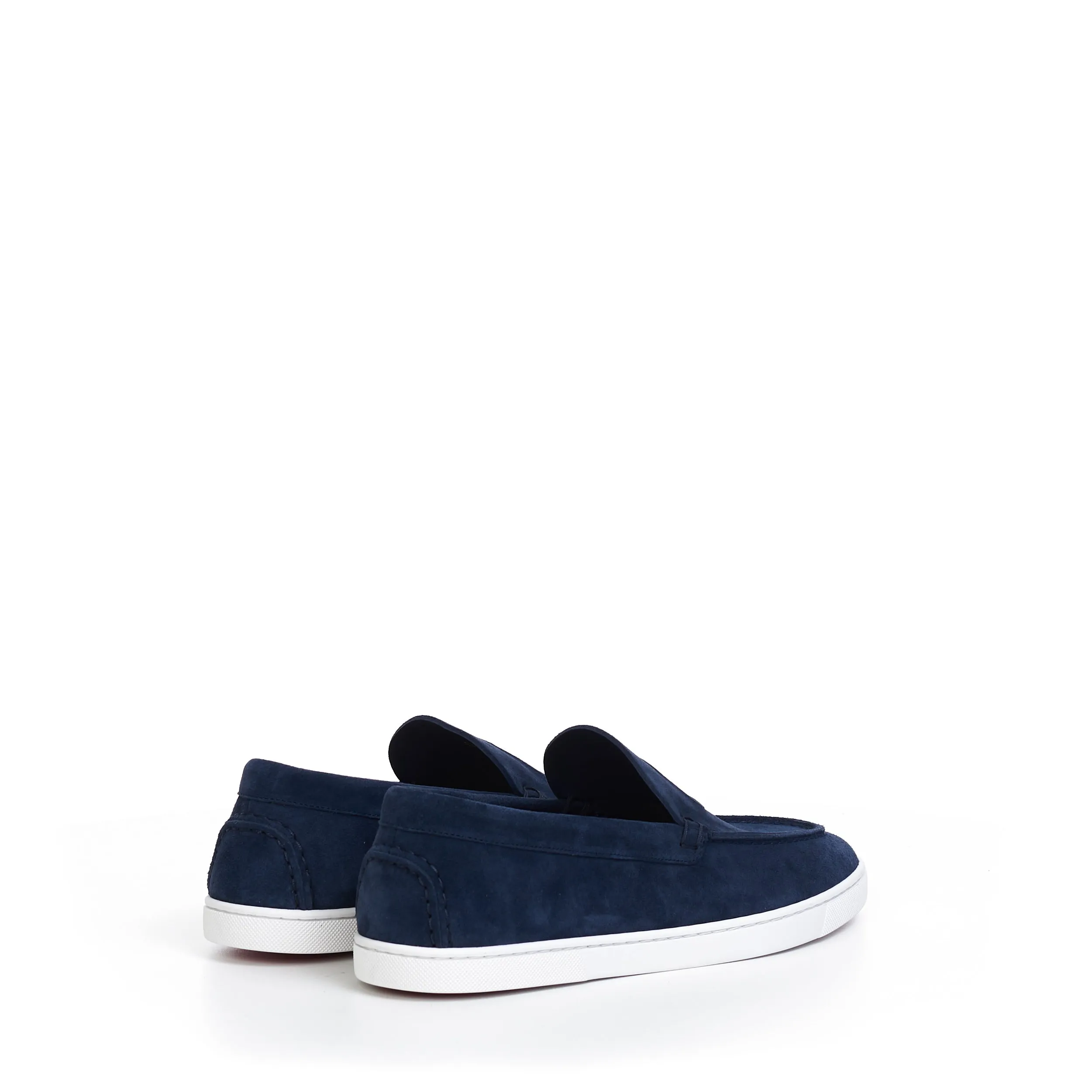 Varsiboat Boat Shoes In Marine Blue Veau Velours