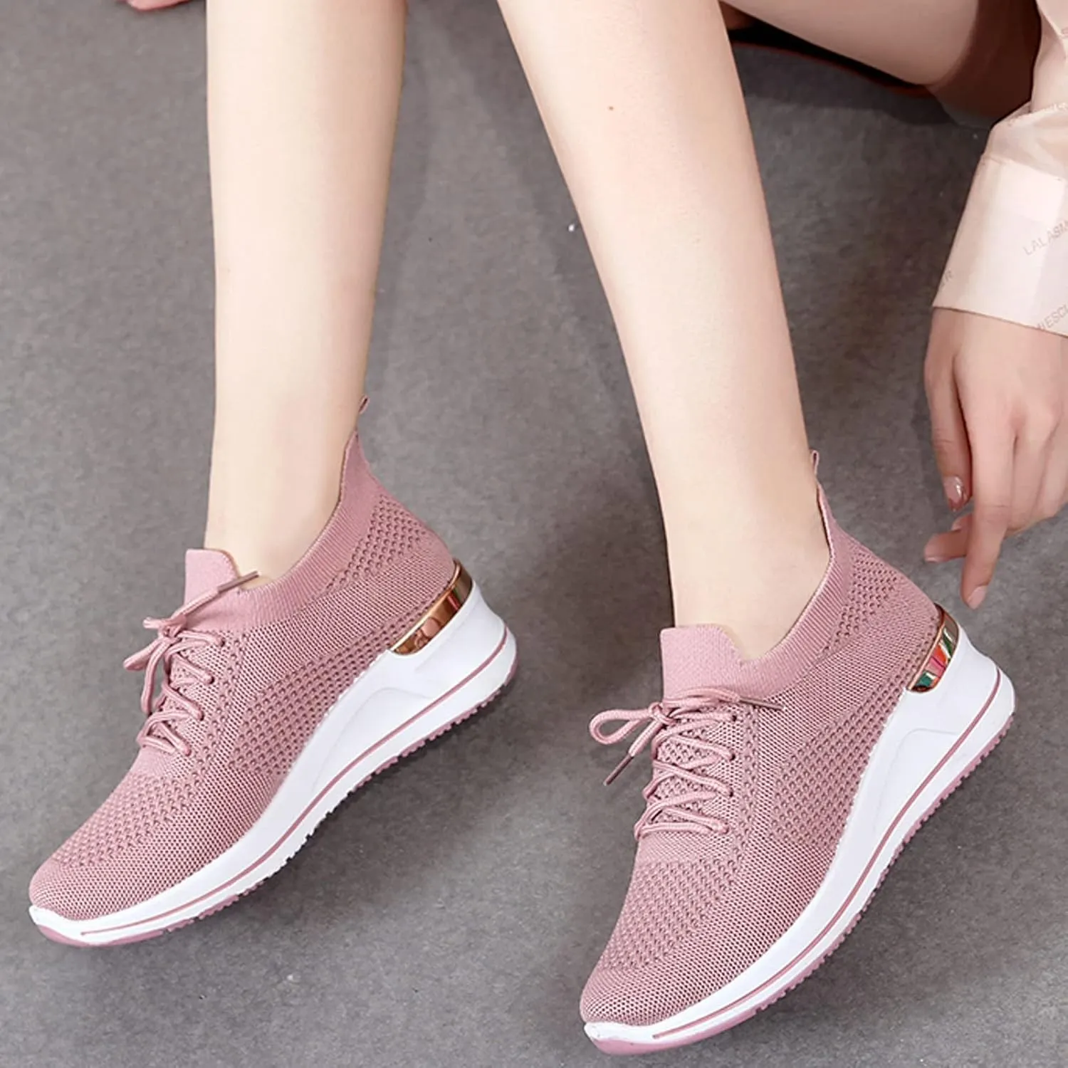 Women Casual Slip On Sneakers Lightweight Walking Shoes Comfortable Canvas Flats Non Slip Breathable Loafers