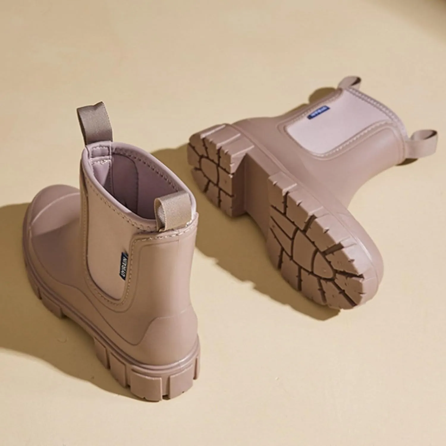 Womens Rain Boots Womens Rubber Boots for Boating Fishing Gardening Farming Mid Calf Anti-Slipping Rain Shoes