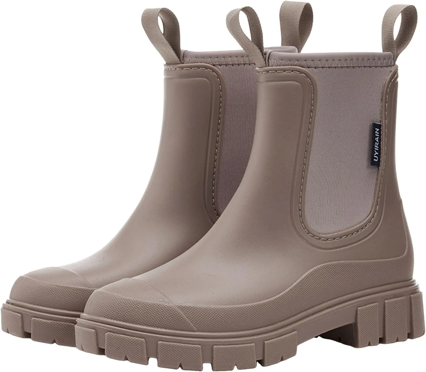 Womens Rain Boots Womens Rubber Boots for Boating Fishing Gardening Farming Mid Calf Anti-Slipping Rain Shoes
