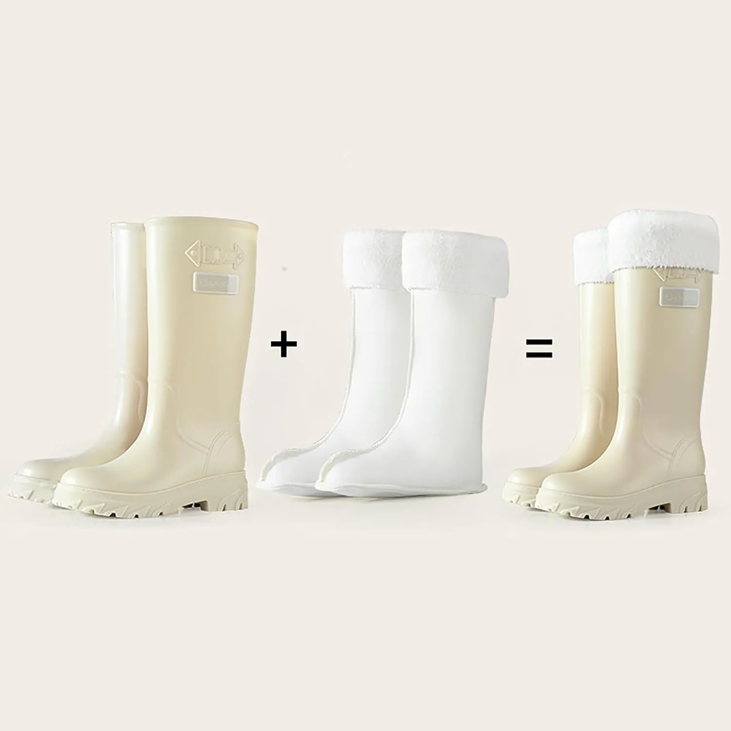 Womens Rubber Boots Womens Rain Boots Anti-Slip for Boating Fishing Gardening Farming Mid Calf Rain Shoes