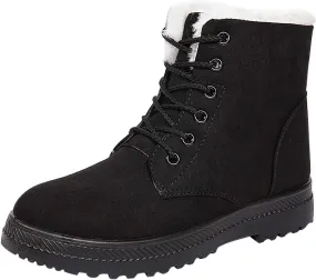 Womens Snow Boots Size Heel Women's Boots Breathable Fashion Round Head Chunky Heel Women's on Snow Boots for Women