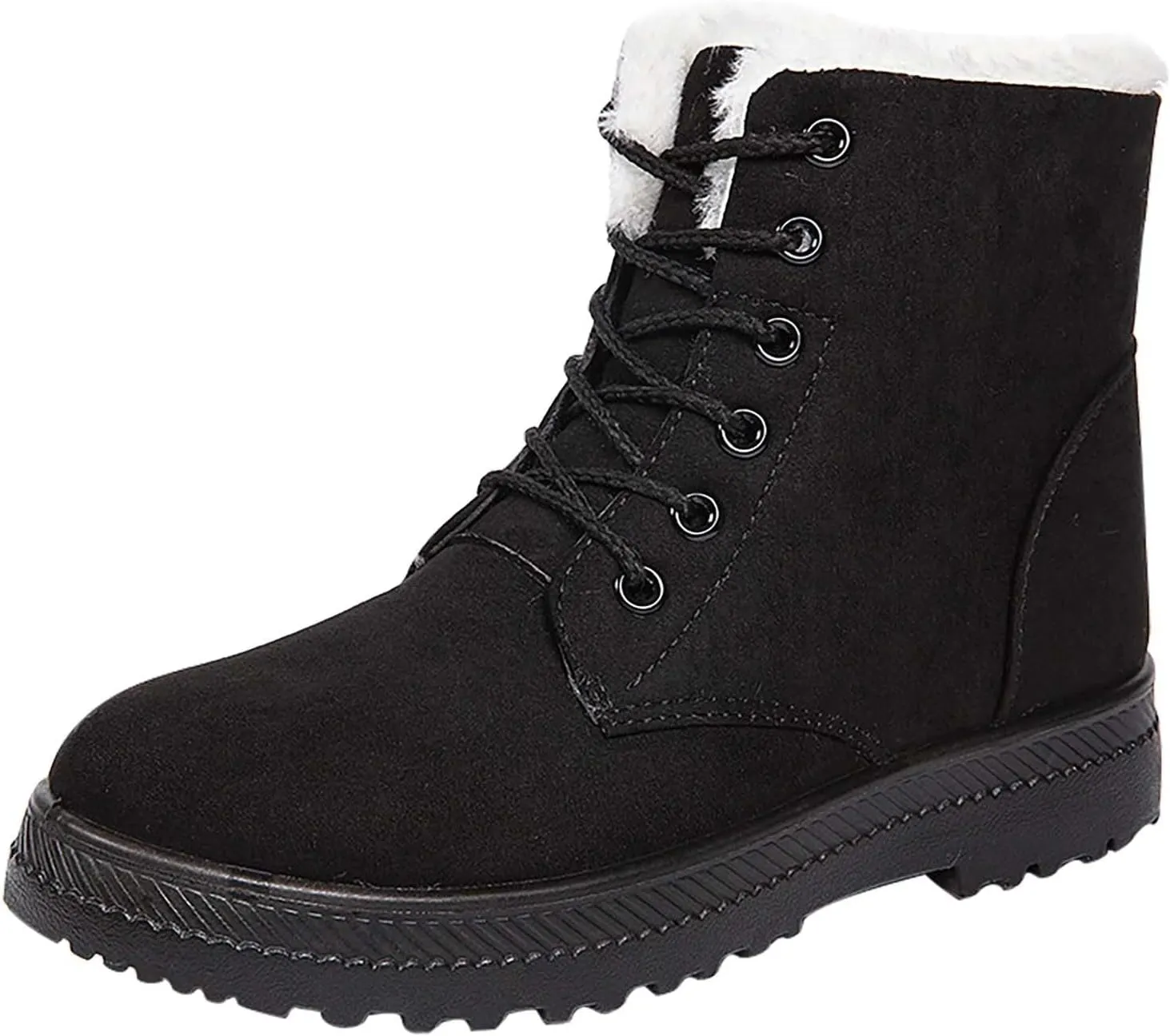 Womens Snow Boots Size Heel Women's Boots Breathable Fashion Round Head Chunky Heel Women's on Snow Boots for Women